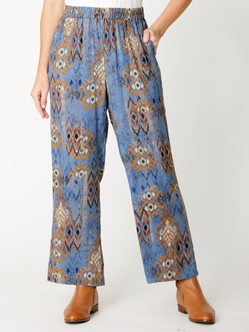 Vada Python Pant - Blue -31890 - Pants