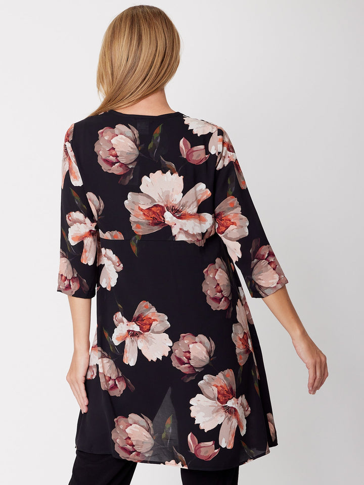 Wren Tunic Top - Black- 31895