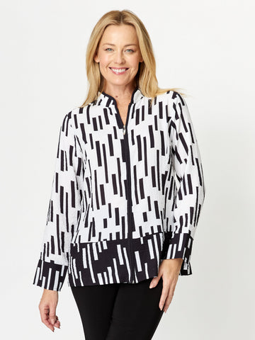Stripe Shacket - BLACK/WHITE - 31915 - 