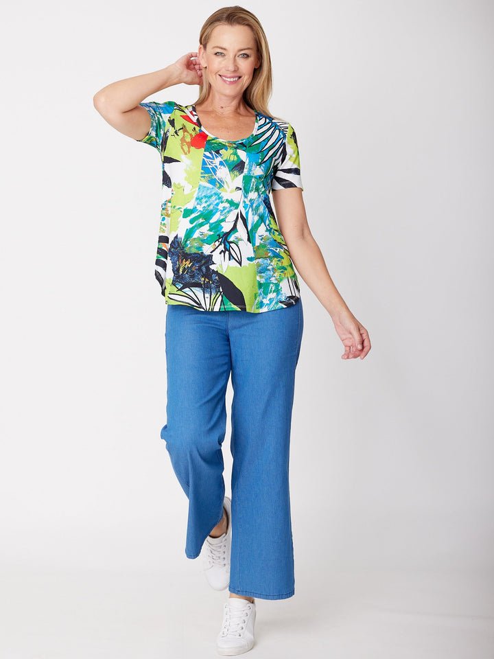 Denim Casual pant- Denim- 31049