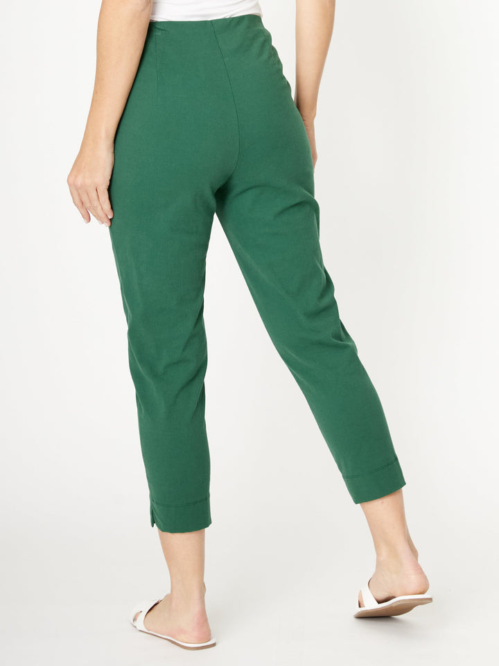 7/8 Slim Cottolen Stretch Pull on Pant COTTOLENE the new bengaline)- Forest 24152