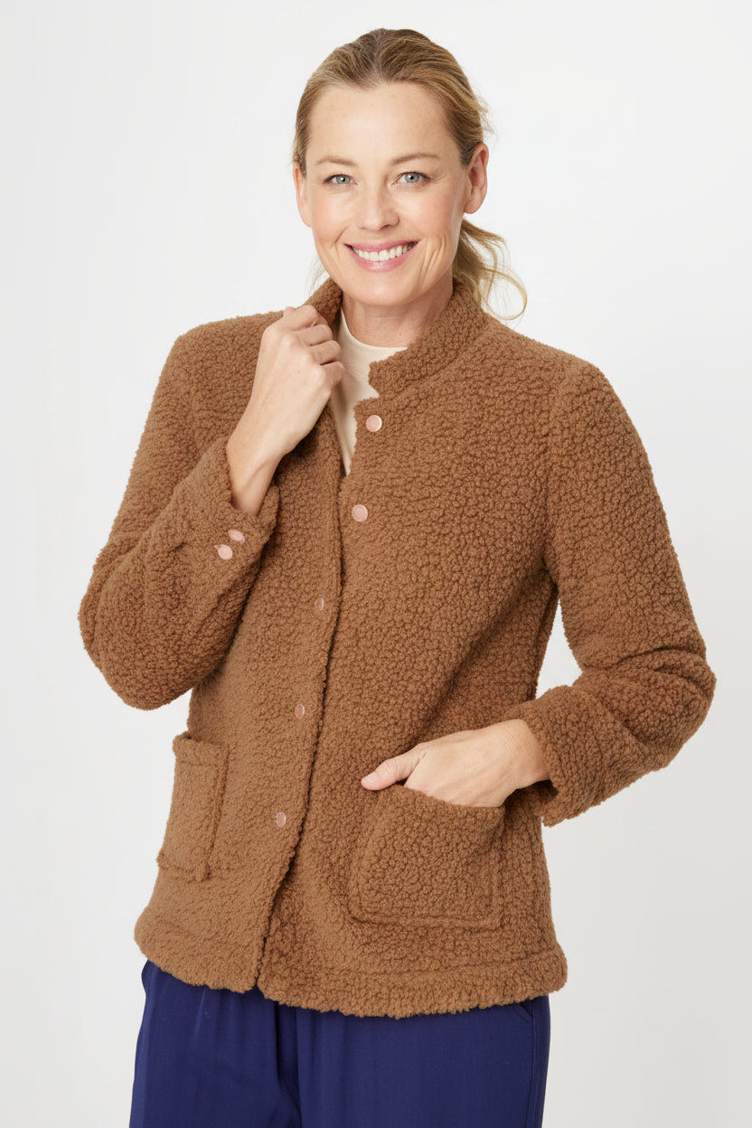 Teddy Jacket -  Choc- 31946