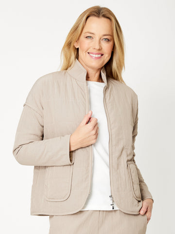 Puffer Jacket - Beige - 31959 - 