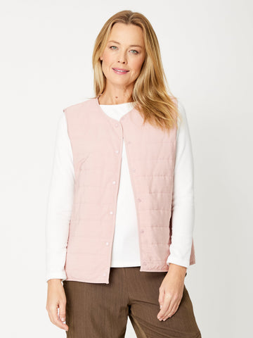 Puffer Vest -Blush - 31956 - Cordelia St