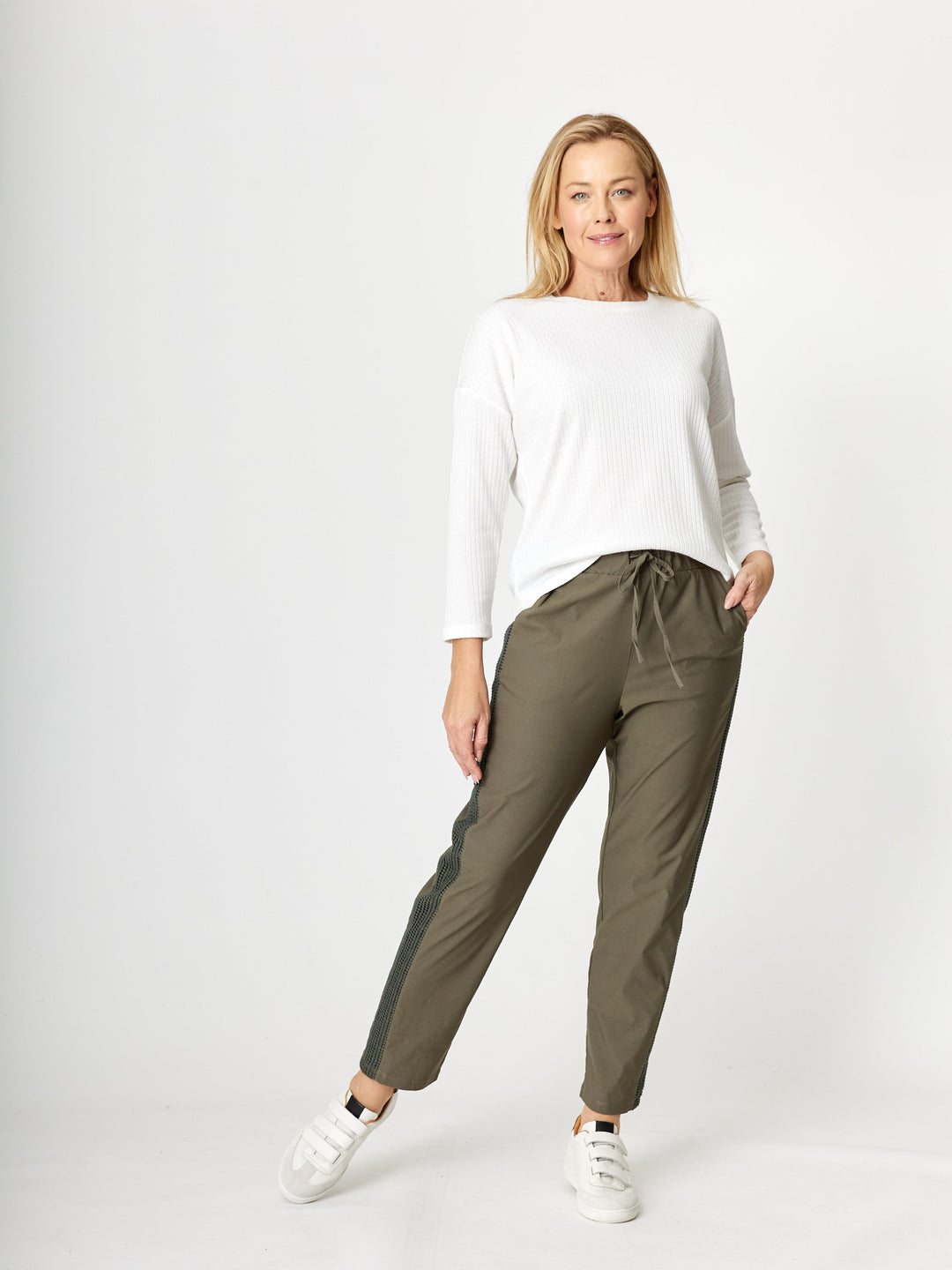 Stretch Jeanie Pant - Khaki - 32177