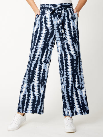 Valero Print Pant - Navy -32021 - All
