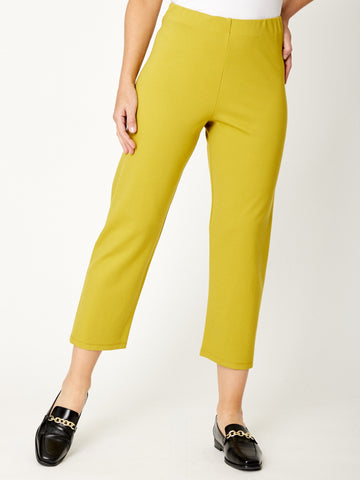 Pushkin Petite Ponti Pant -Chartreuse - 32061 - Cordelia St