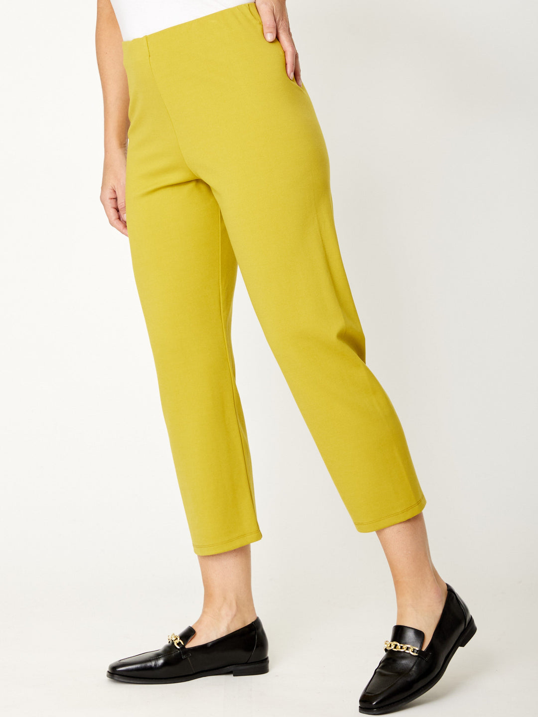 Pushkin Petite Ponti Pant -Chartreuse - 32061