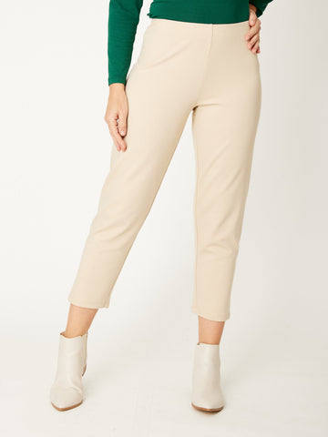 Pushkin Petite Ponti Pant -Sand - 32061 - Cordelia St