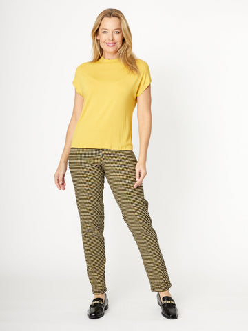 Gingham Pushkin Pant - Mustard - 32062 - All