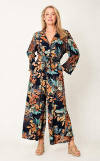 Floral Patch Jumpsuit - Earth - 32115
