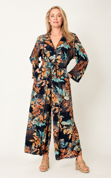 Floral Patch Jumpsuit - Earth - 32115 - All