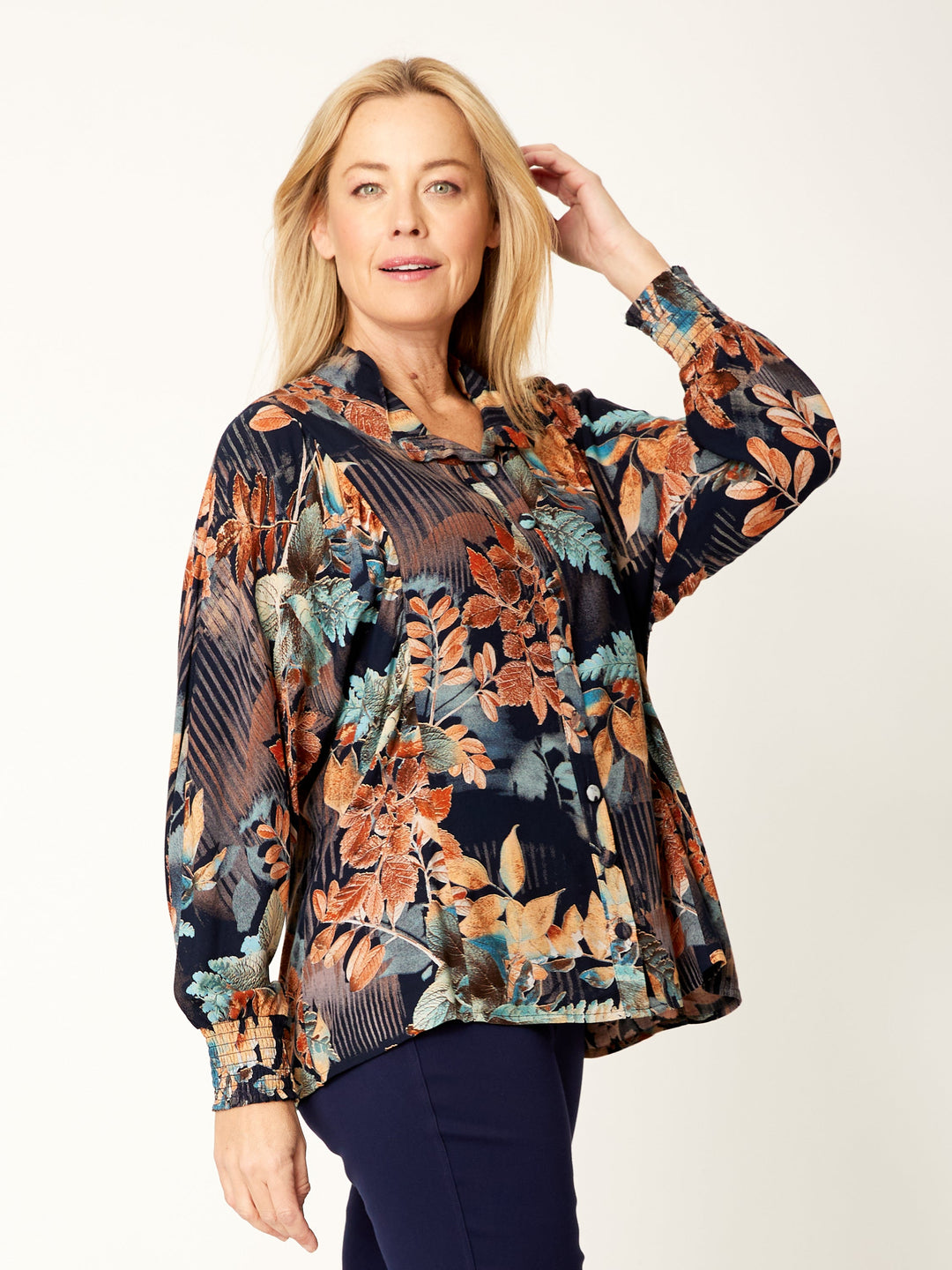 Floral Patch Shirt - Earth - 32117