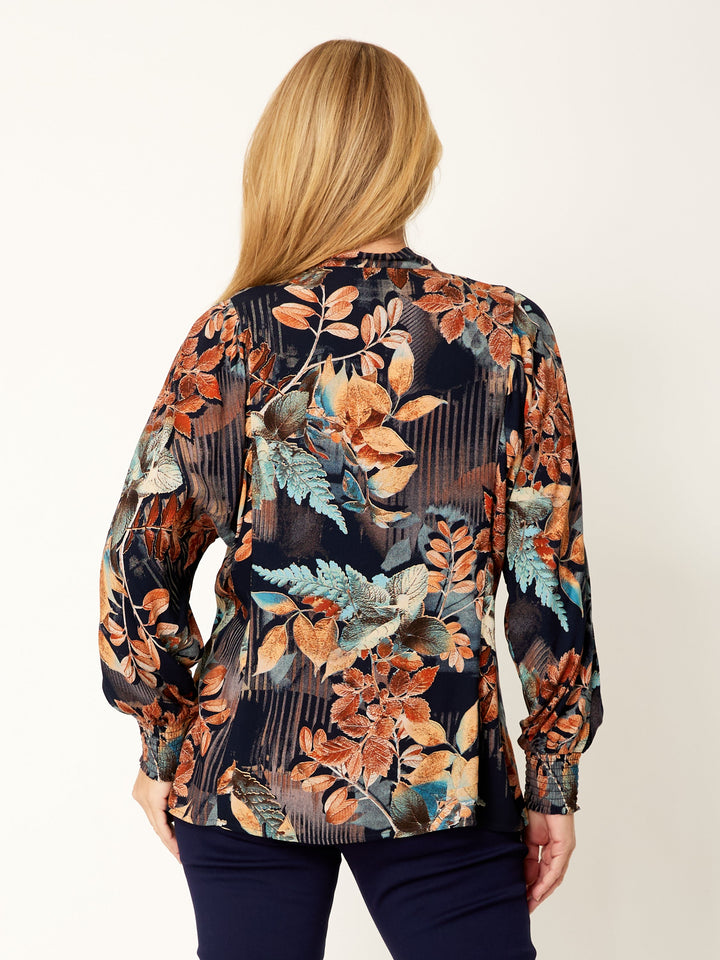 Floral Patch Shirt - Earth - 32117
