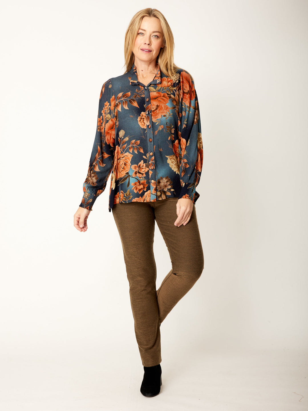 Floral Patch Shirt - Floral - 32117