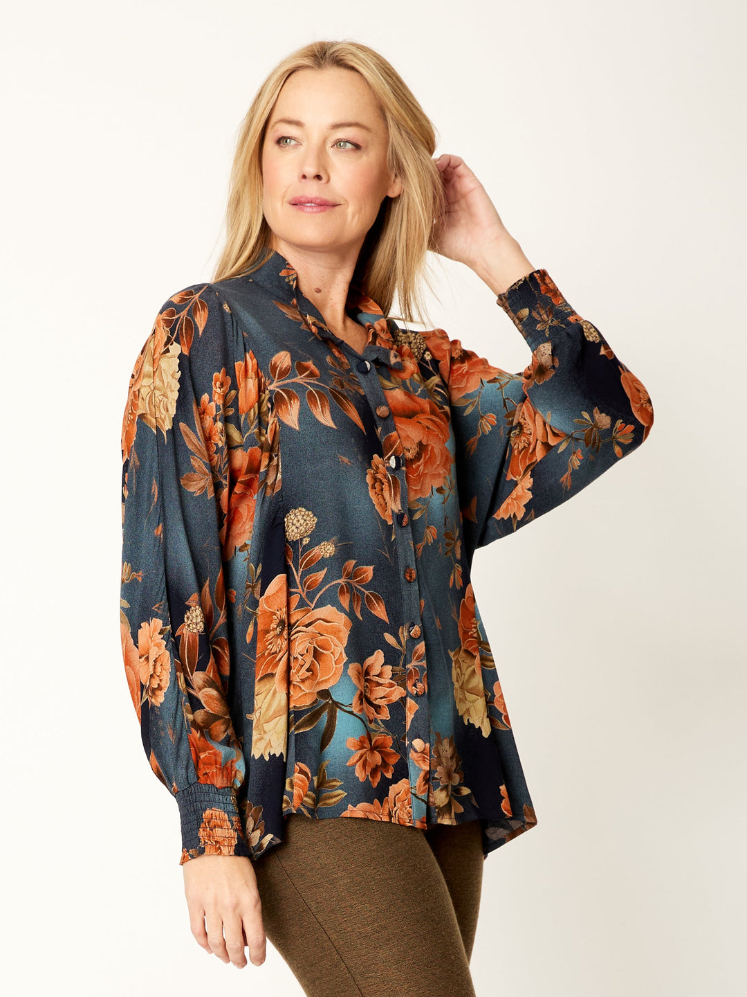 Floral Patch Shirt - Floral - 32117