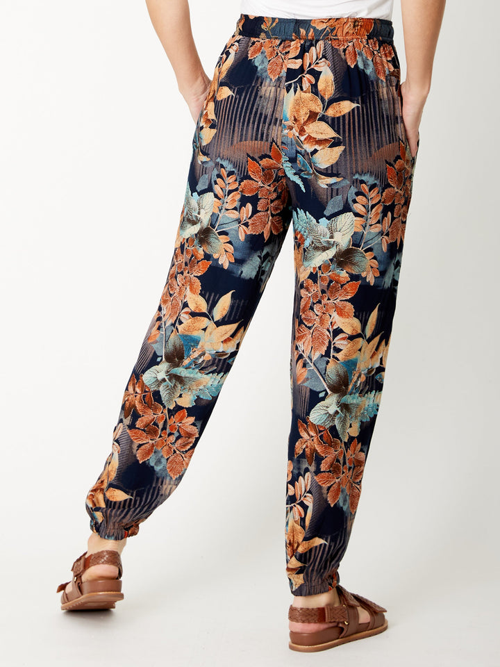 Floral Patch Pant - Earth - 32118