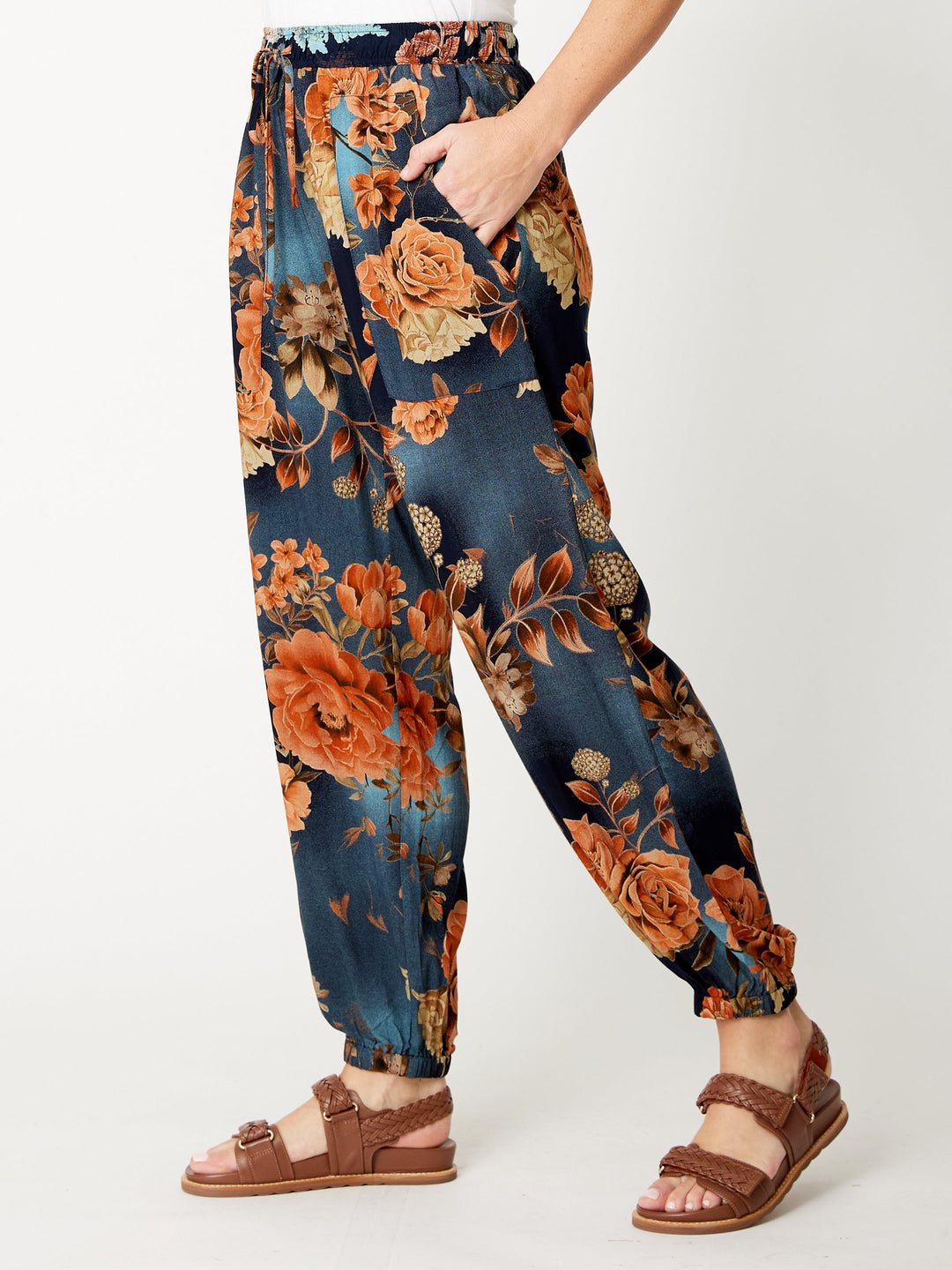 Floral Patch Pant - Floral - 32118
