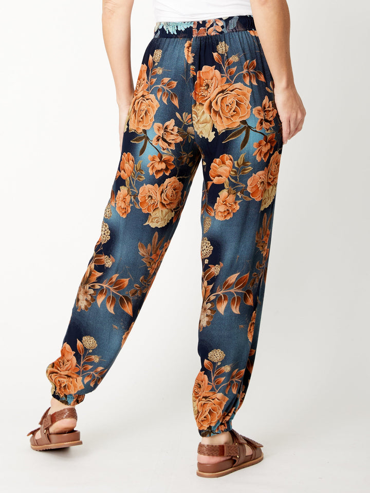 Floral Patch Pant - Floral - 32118