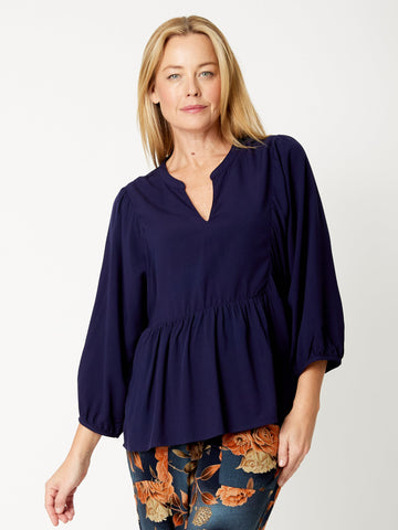 Floral Patch Core Top - Navy- 32119 - Autumn/Winter