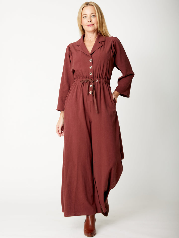 Upcycle  Cotton Jumpsuit - Earth- 32122