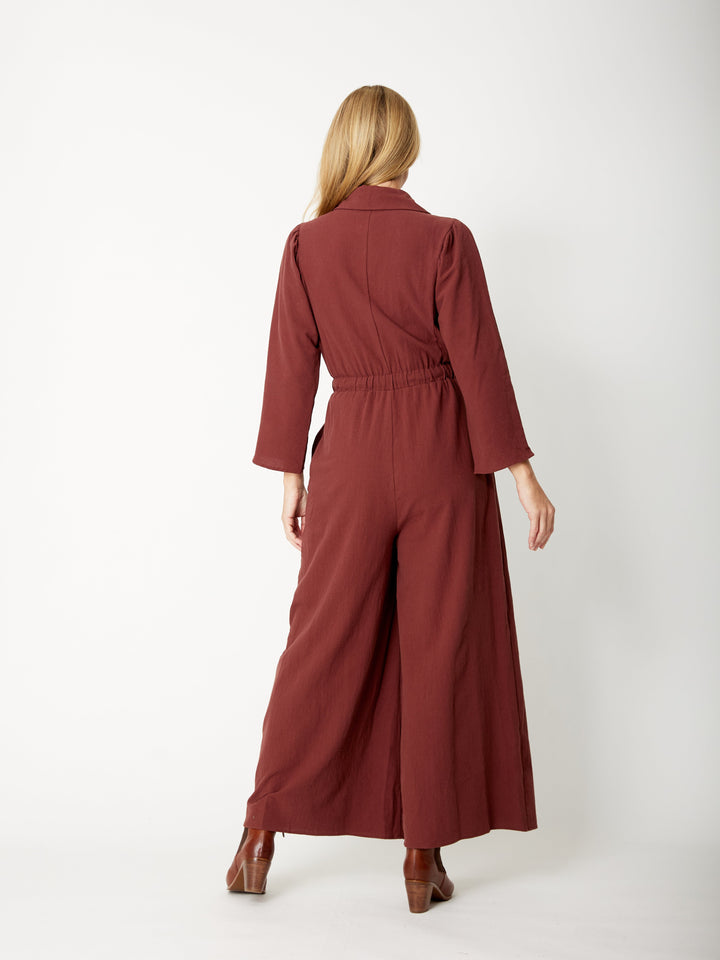 Upcycle  Cotton Jumpsuit - Earth- 32122