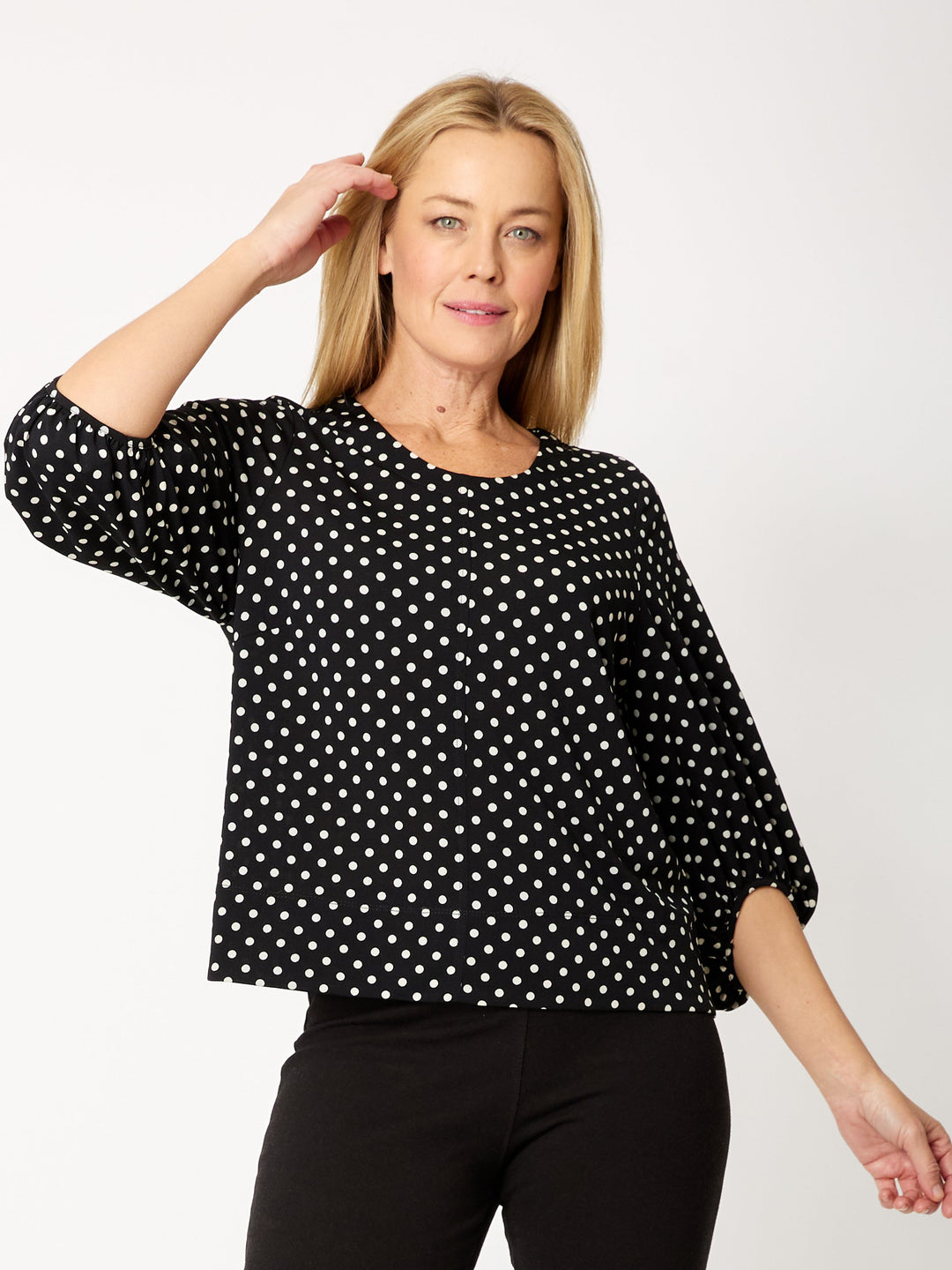 Jersey Silvy Top - Spot -32128