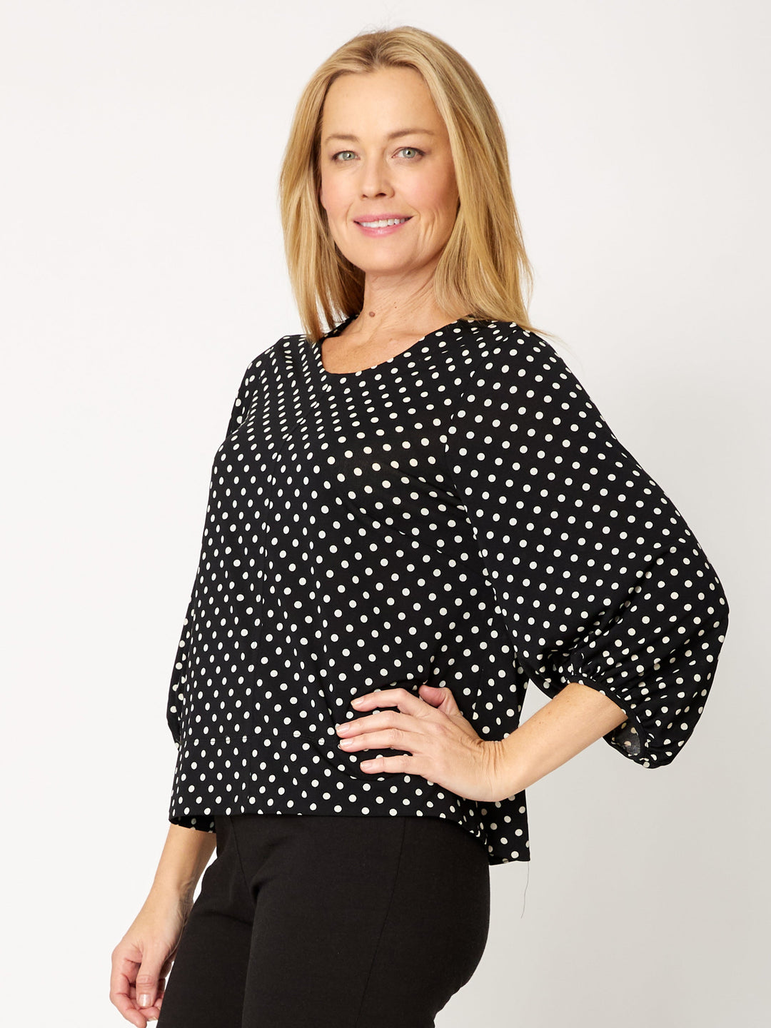 Jersey Silvy Top - Spot -32128
