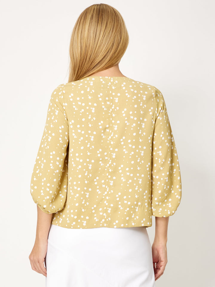 Silvy Print Top - Butter -32129