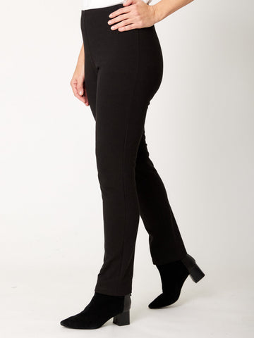 Textured Pencil Pant - Choc - 32132 - Cordelia St