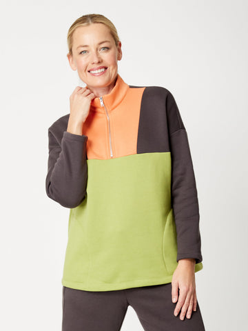 Surfs Up Side PKT Fleece Top - Coral- 32153 - All