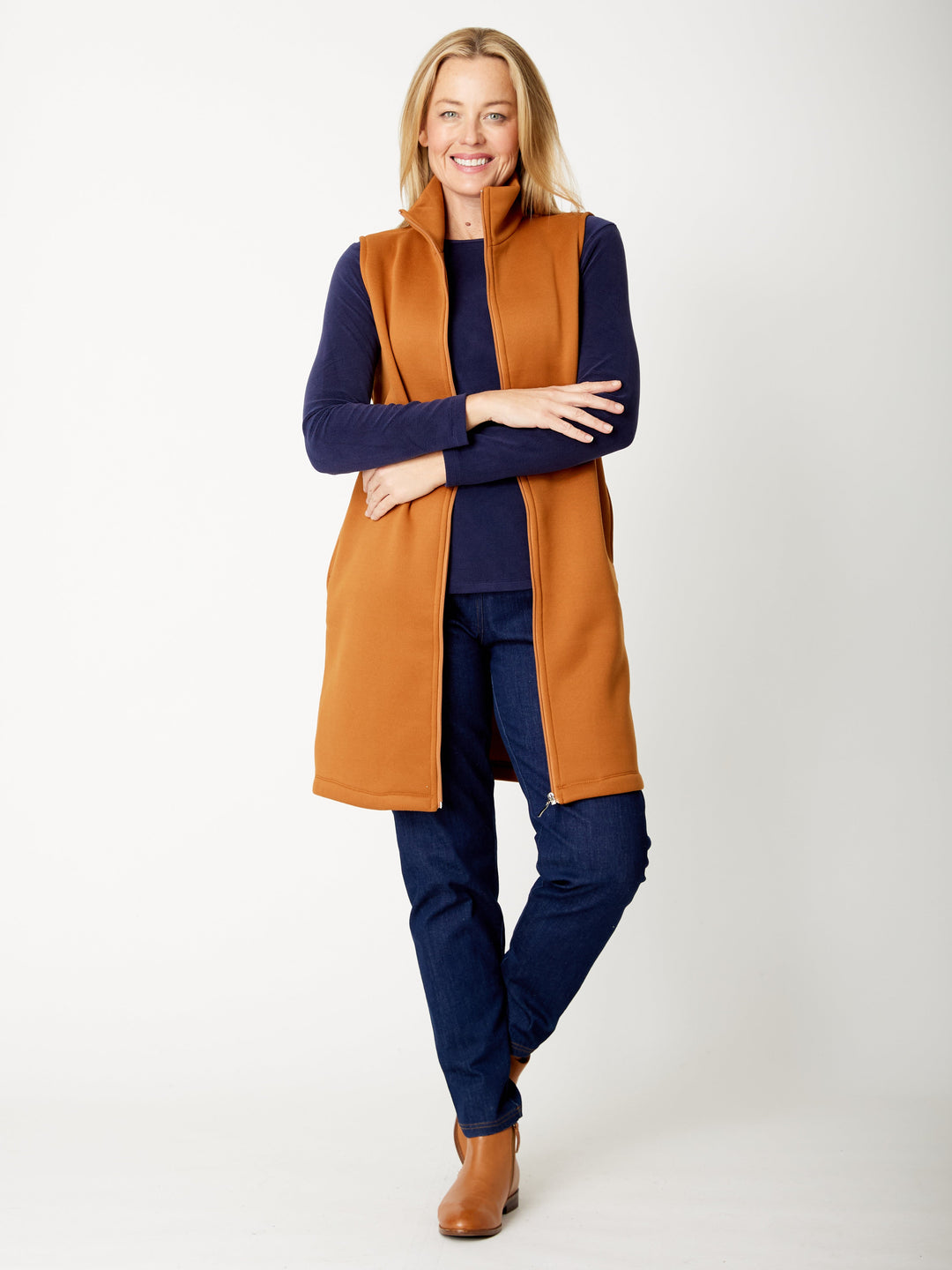 Full of Fleece Vest - Toffee- 32161