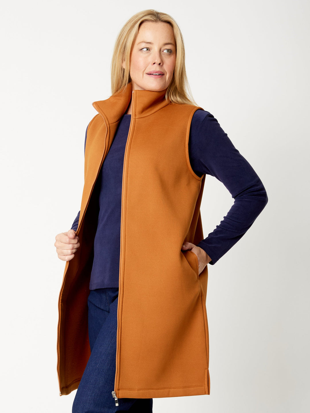 Full of Fleece Vest - Toffee- 32161