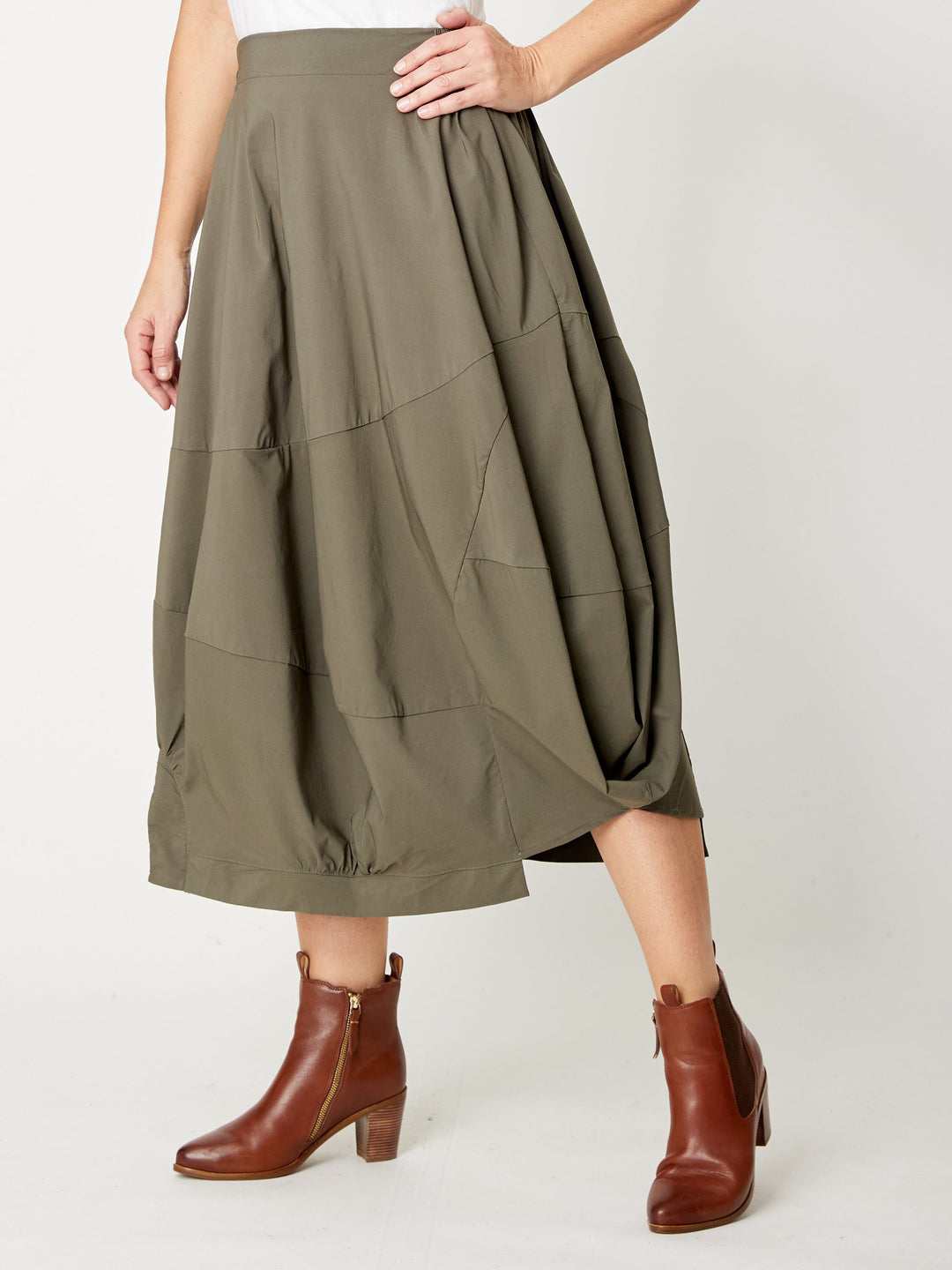 Bubble Skirt- Khaki- 32174