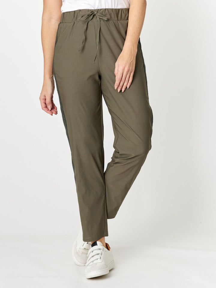 Stretch Jeanie Pant - Khaki - 32177