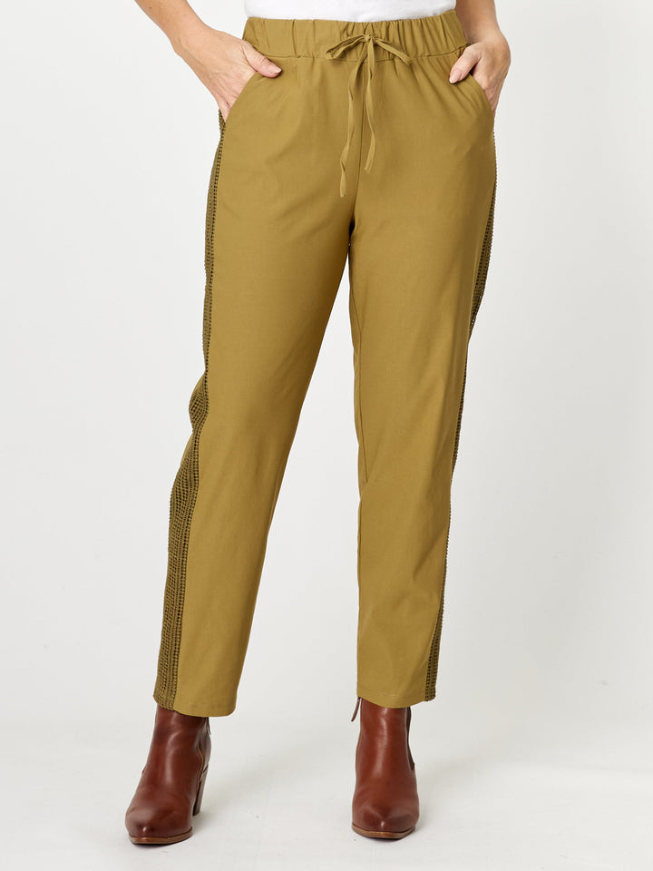 Stretch Jeanie Pant - Olive - 32177
