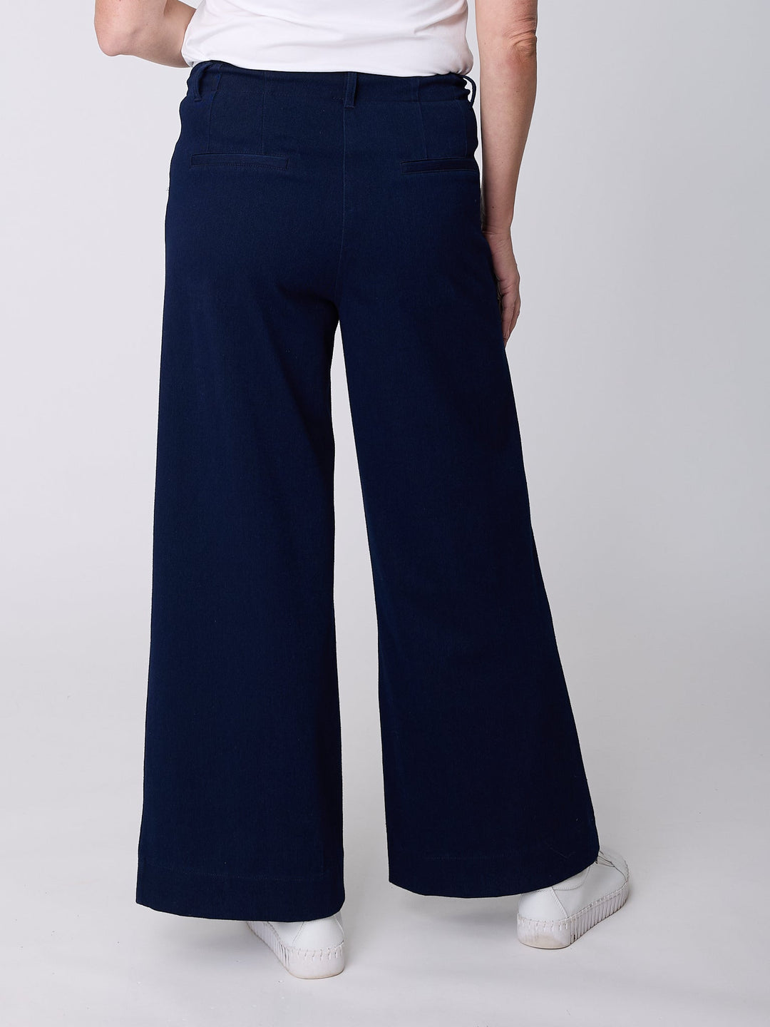 Wide Leg Soft Denim Pant - Denim - 32199