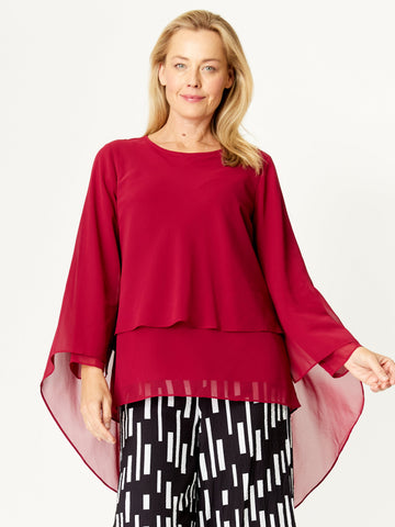 Tier Flutter Top - Shiraz- 32208 - 