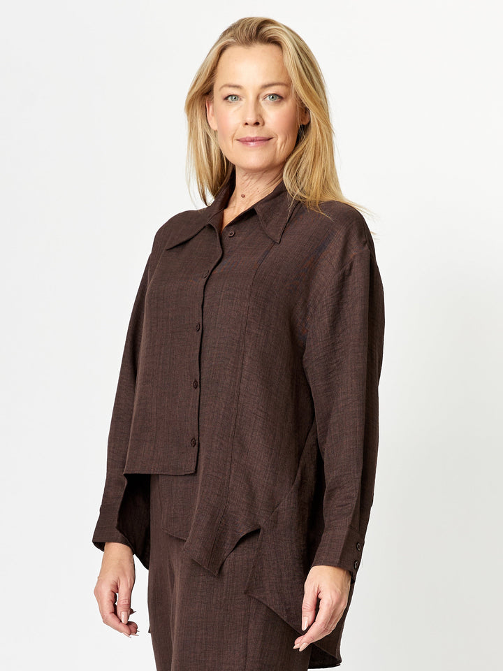 Gallery Shirt- Choc- 32210