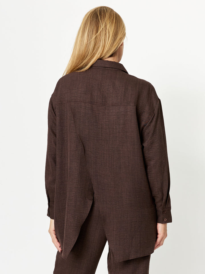 Gallery Shirt- Choc- 32210