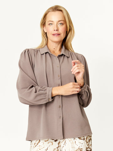Textured Season Shirt - Bark - 32215 - 