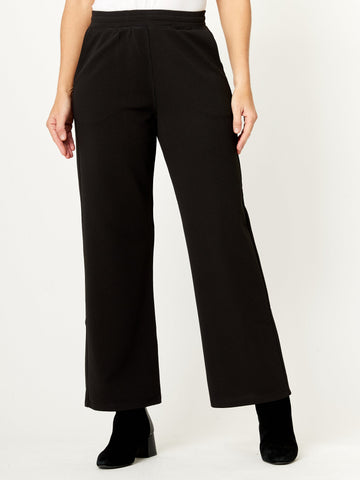 Textured Pant - Black- 32216 - 