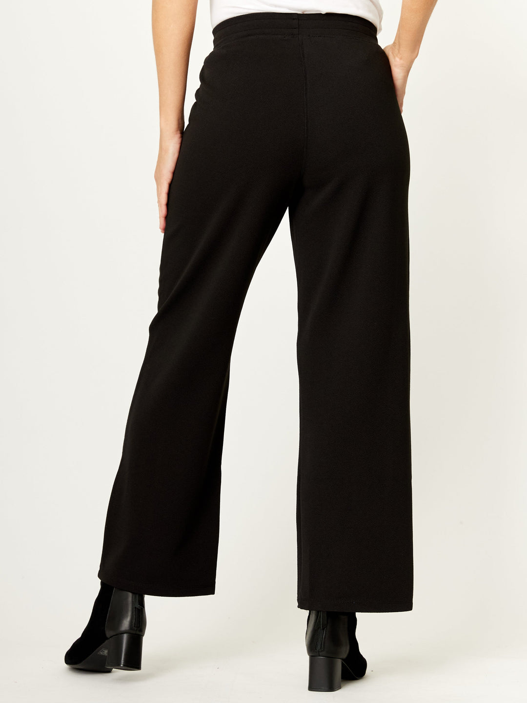 Textured Pant - Black- 32216