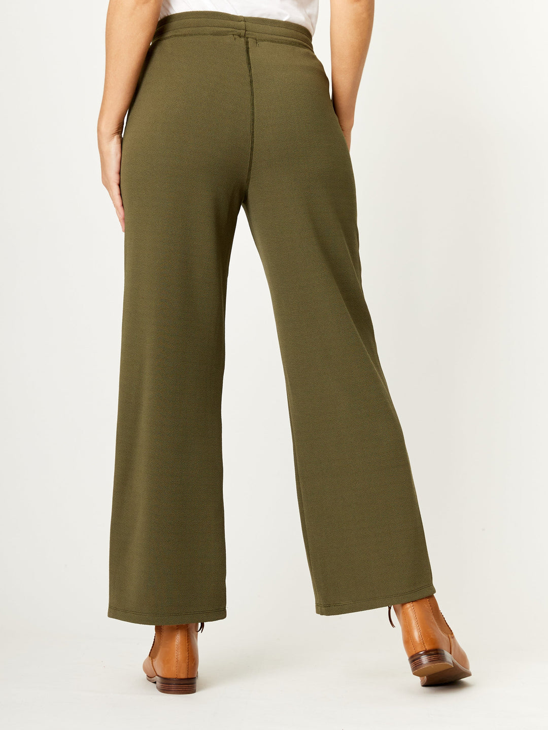 Textured Pant - Khaki- 32216