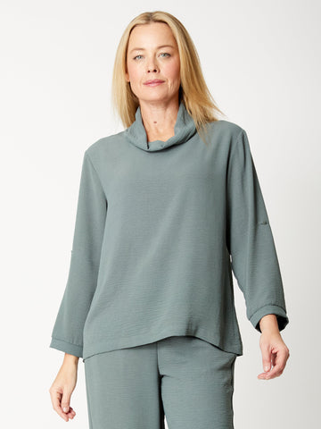 Venus Cowl Top - Petrol- 32220 - Last Pieces