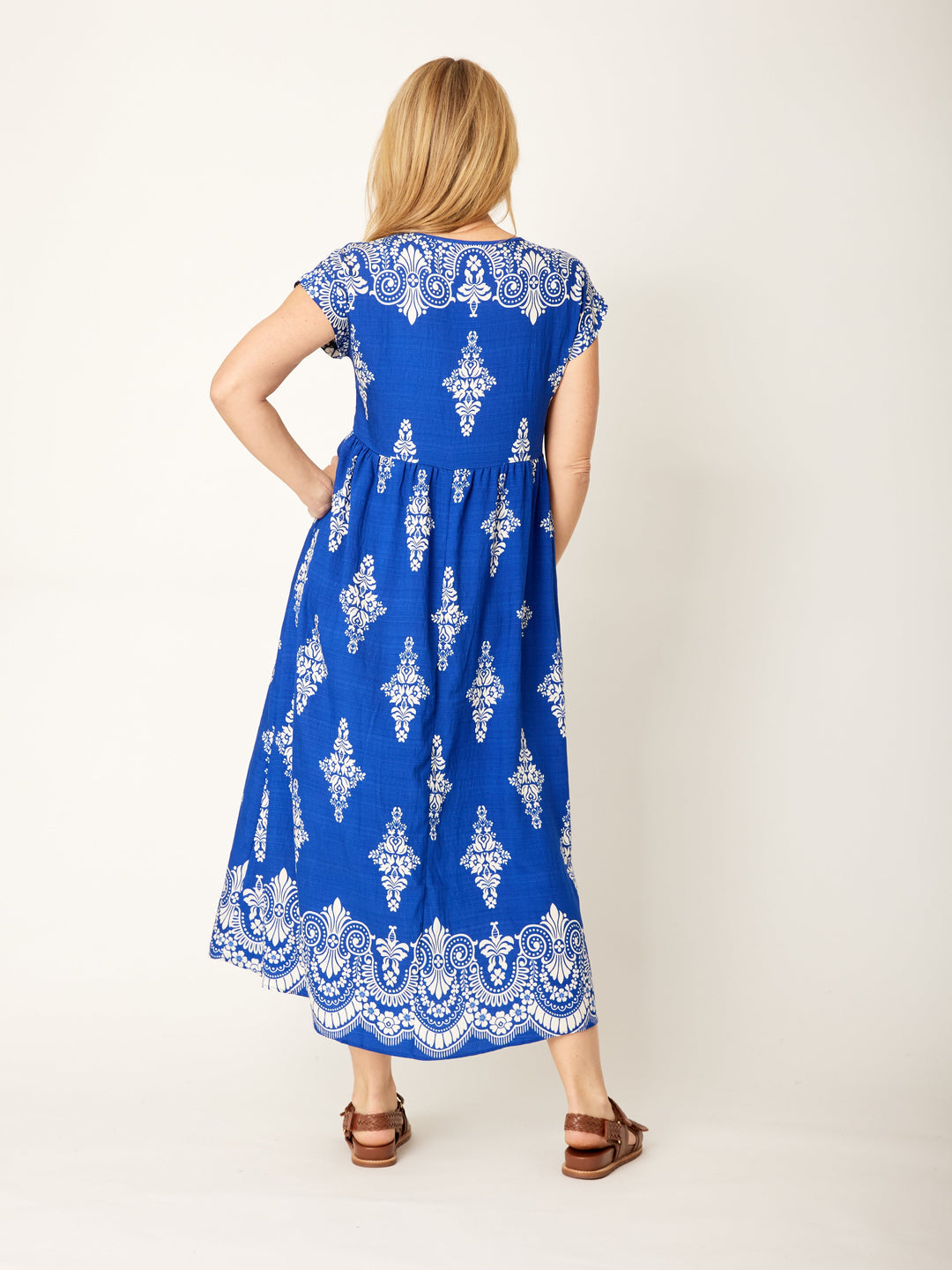 Border Dress - Electric - 32224