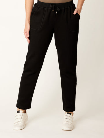 Lux Fleece Leisure Pant - Black- 32231 - All