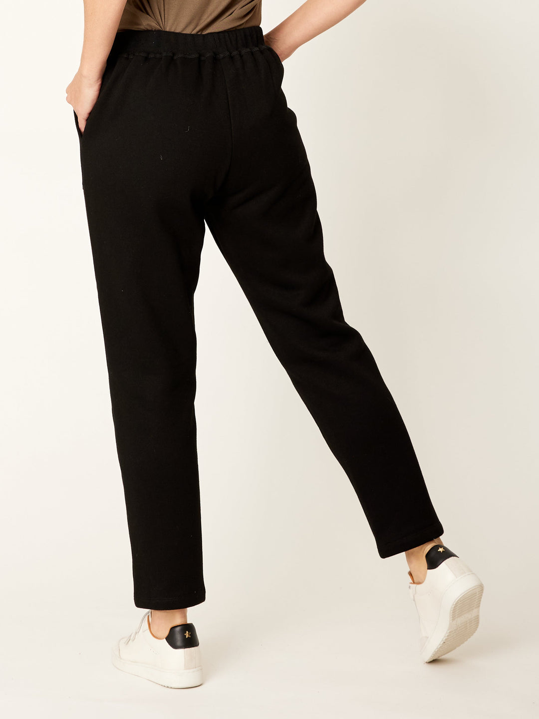 Lux Fleece Leisure Pant - Black- 32231