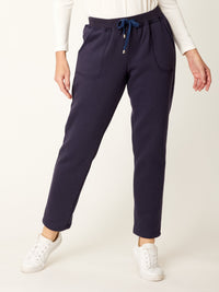 Lux Fleece Leisure Pant - Navy - 32231