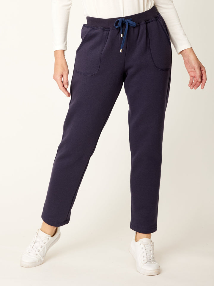 Lux Fleece Leisure Pant - Navy - 32231